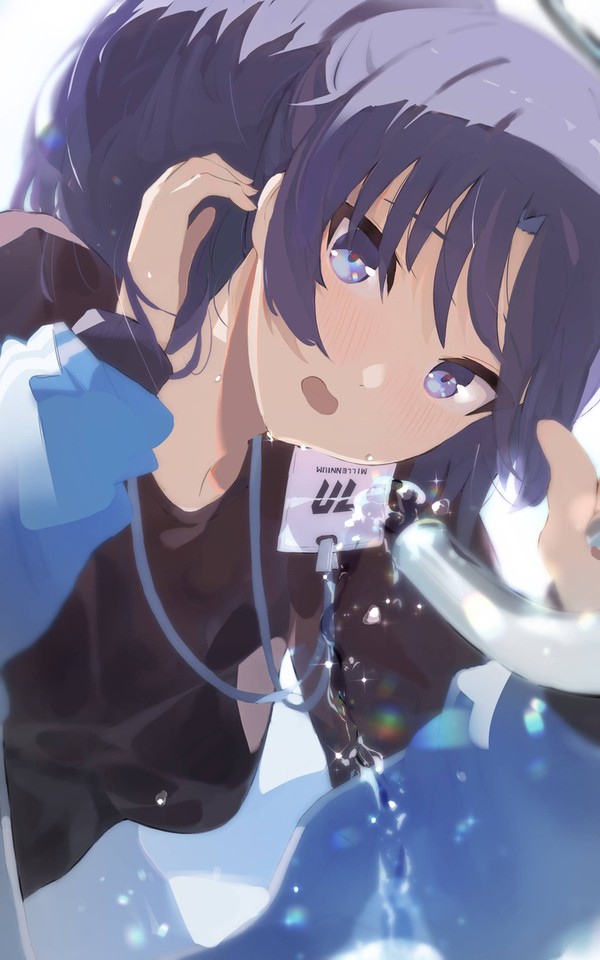 水を飲むユウカ