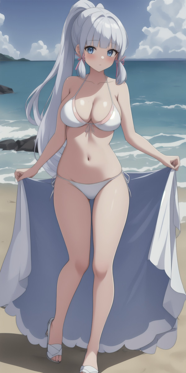 神里綾華　白ビキニ　３