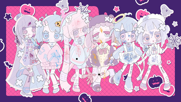 ハロウィン絵(流血表現⚠︎)