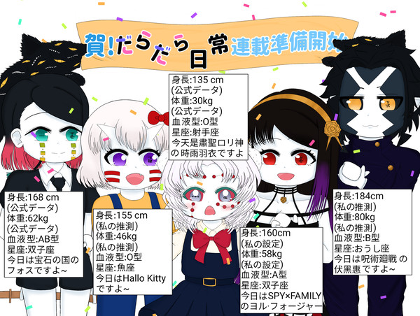 だらだら日常の連載予告