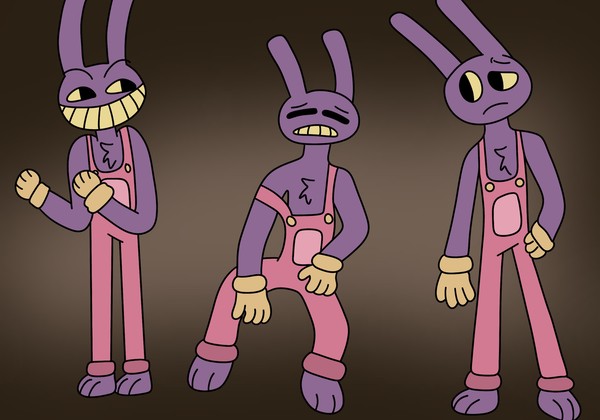 Many poses of Jax