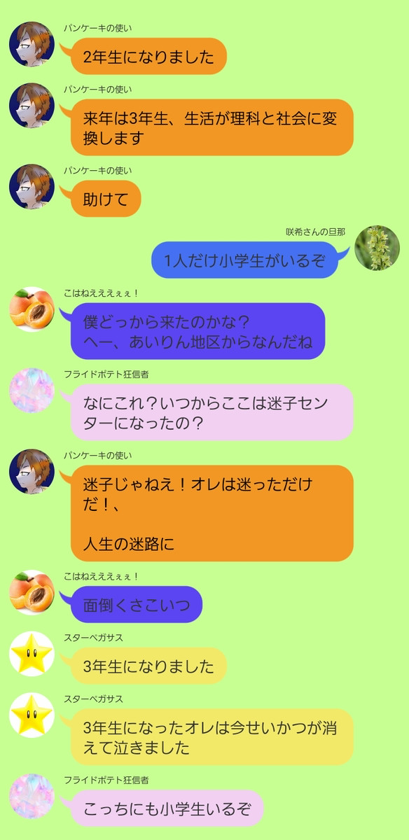 進級後の神高LINE