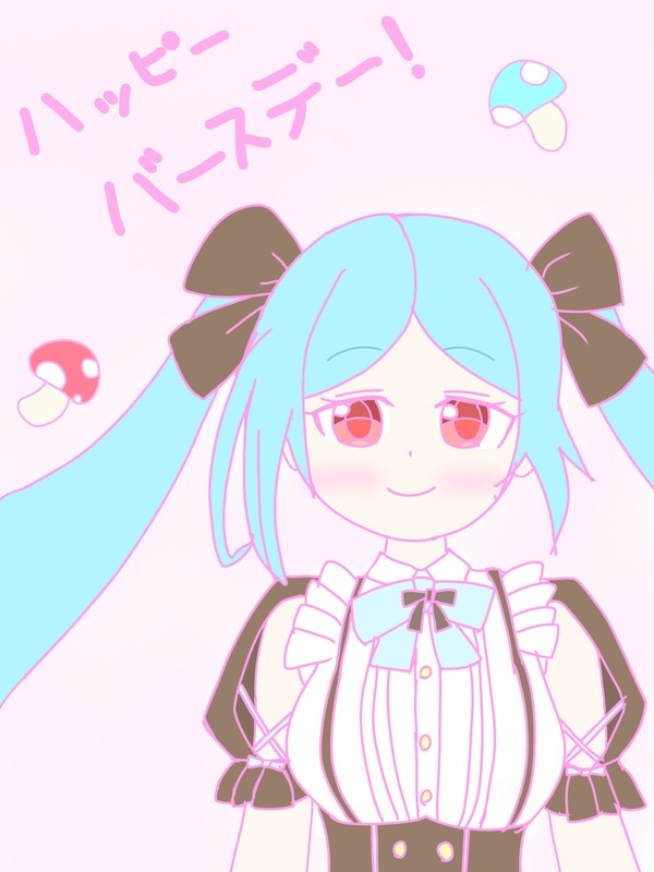 イオリン誕生日絵🍄