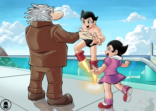 アトムとウランとお茶の水博士