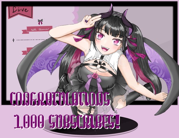 Youtube登録1000名記念