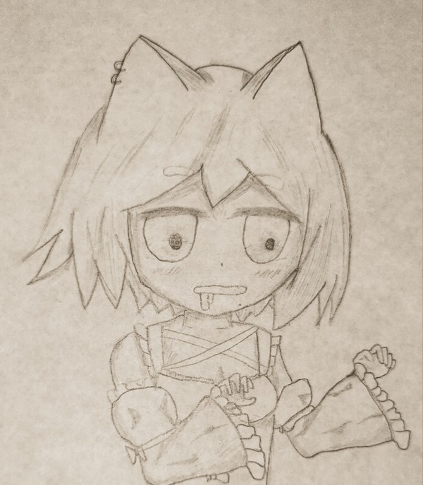 お腹空かせた猫メイド