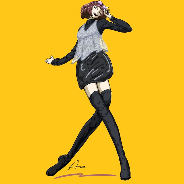 街のファッションスケッチ