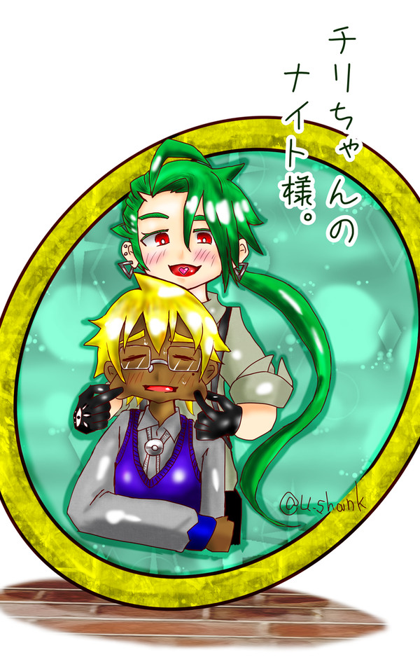 【ポケモンSV小説誘導】SV主♂チリ小説の表紙イラスト。