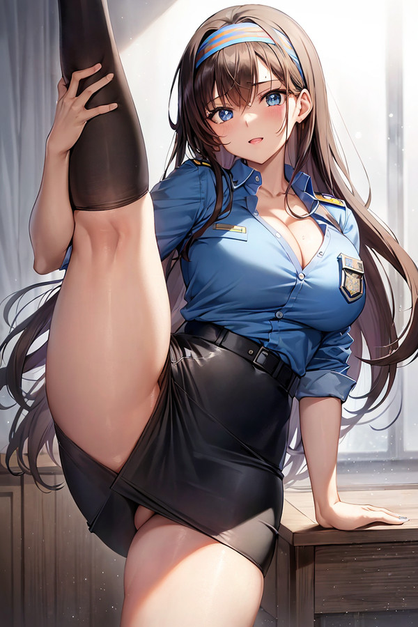 【AIドルデビュー！！】茶髪ロング　星川結衣　女刑事