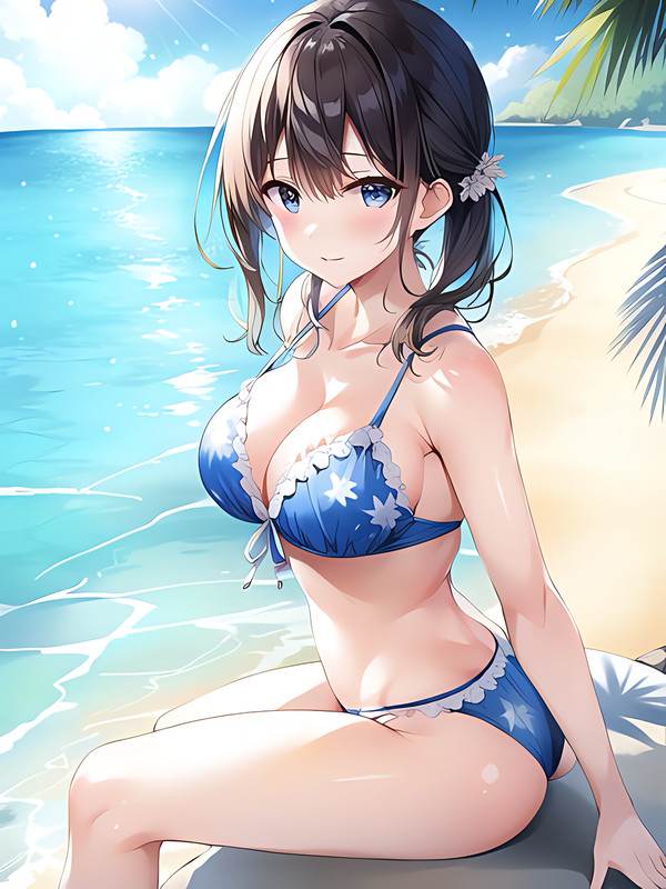 水辺の女の子