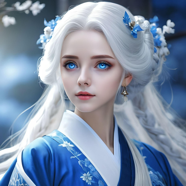 snow blue