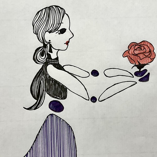 A rose.