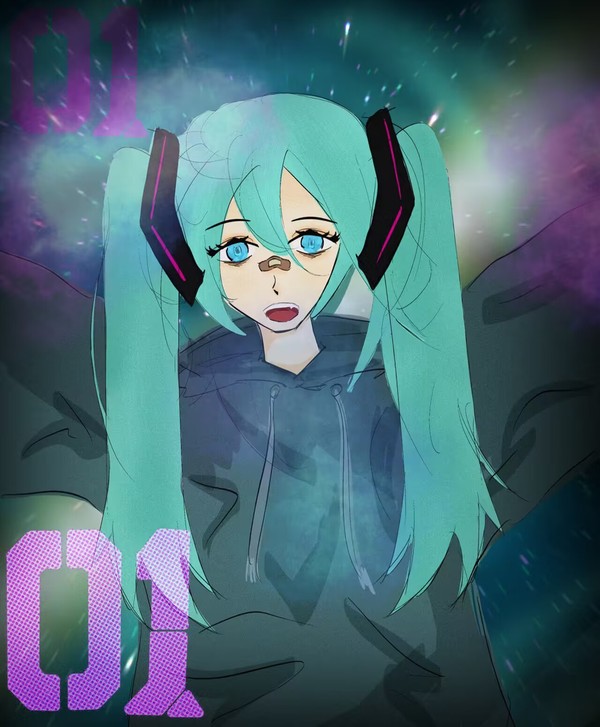 銀河の中の初音ミク