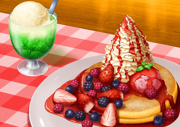 ミックスベリーパンケーキ