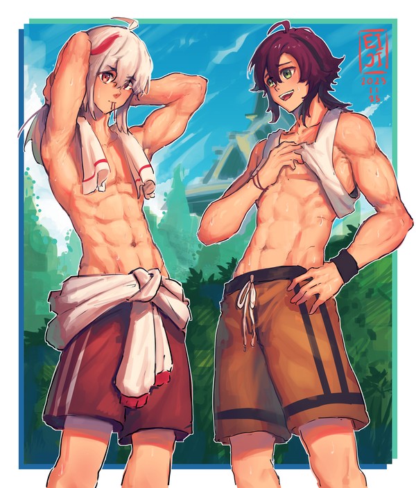 Kazuha and Heizou