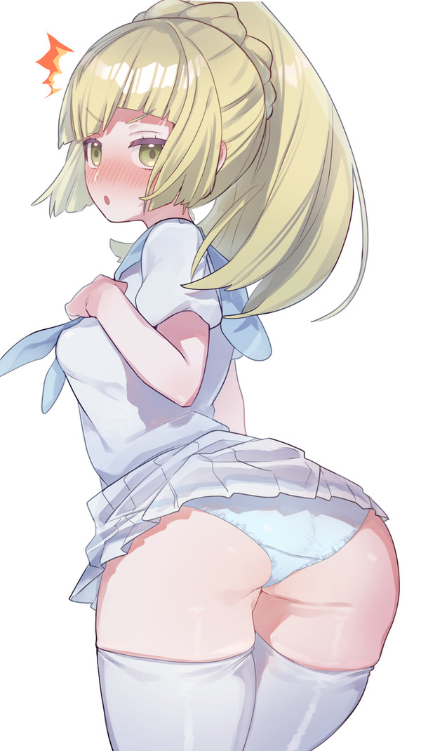 リーリエにニーハイを履いてもらった