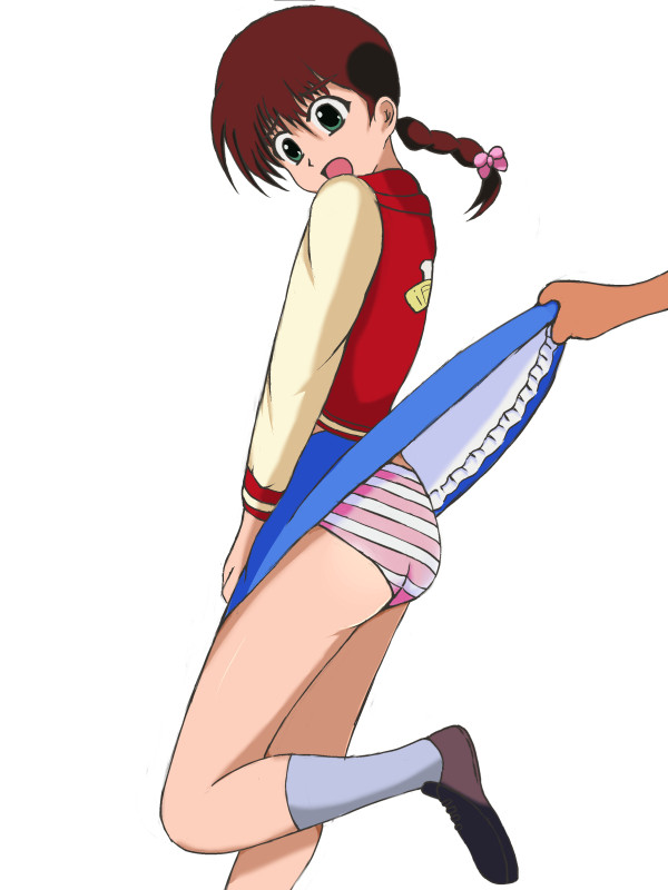 さつきスカートめくり