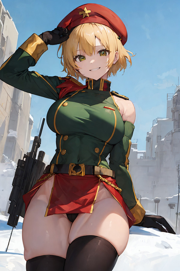 AIに描いてもらったジェネラルおねえさん①