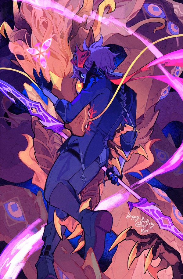 [原神] 鍾タル draw log