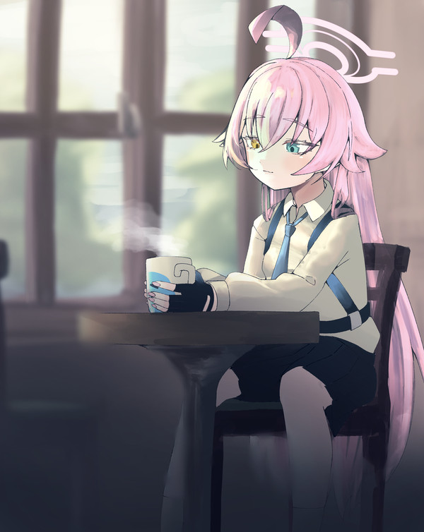 カフェでまったりホシノオジ