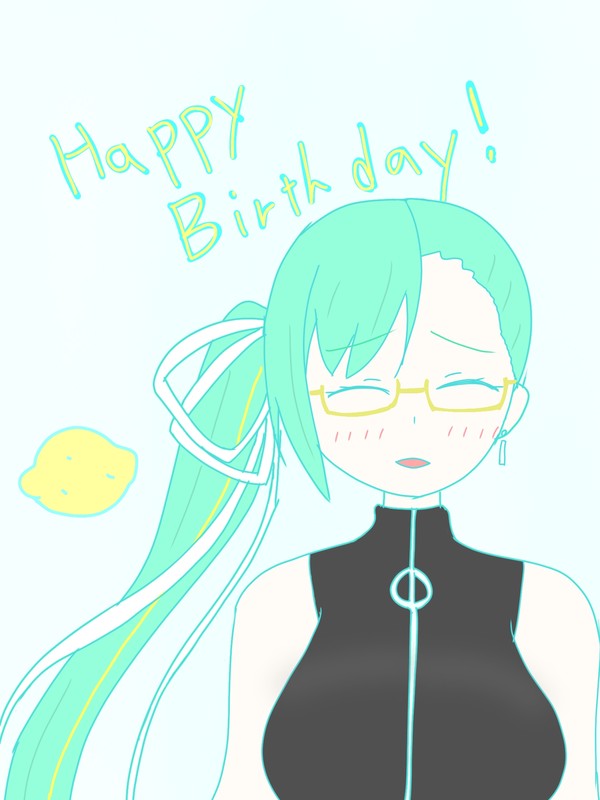 すずちゃん誕生日絵🍋