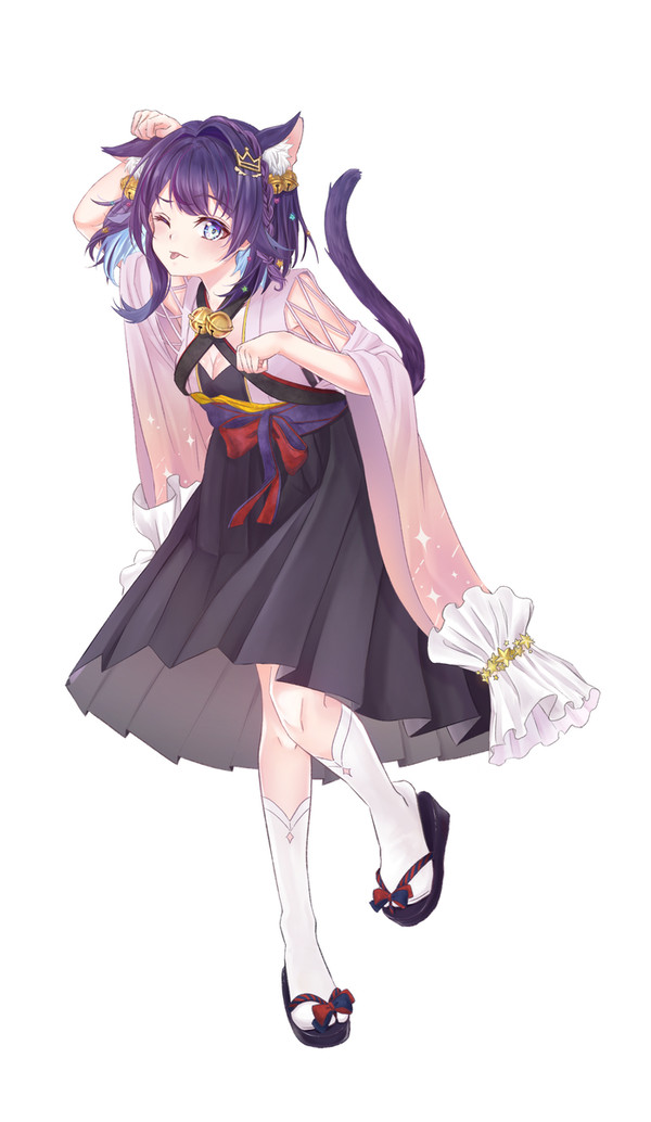 姫川あまゆ 猫耳和服キービジュアル