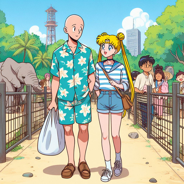 Saitama and Sailormoon