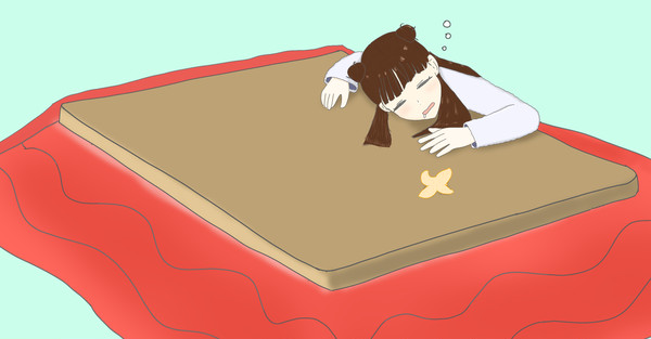 寝るならベッドで寝なさいよ