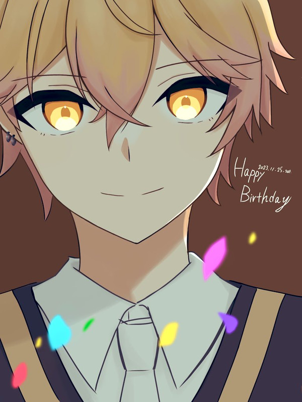 みこすち誕生日イラスト