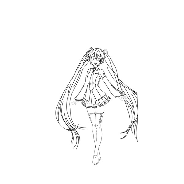 アニメ 線画3