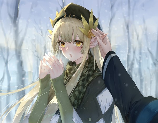 冬天太冷了揉揉耳朵