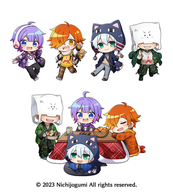 【お仕事】日常組グッズイラスト