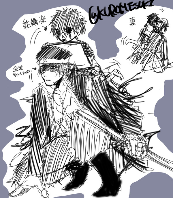 X落書きダクギャザ鬼軍曹と黒阿修羅　
