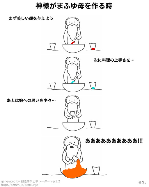 神様がまふゆ母を作る時