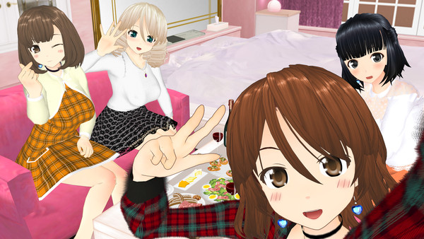 女子会ラブホ部屋