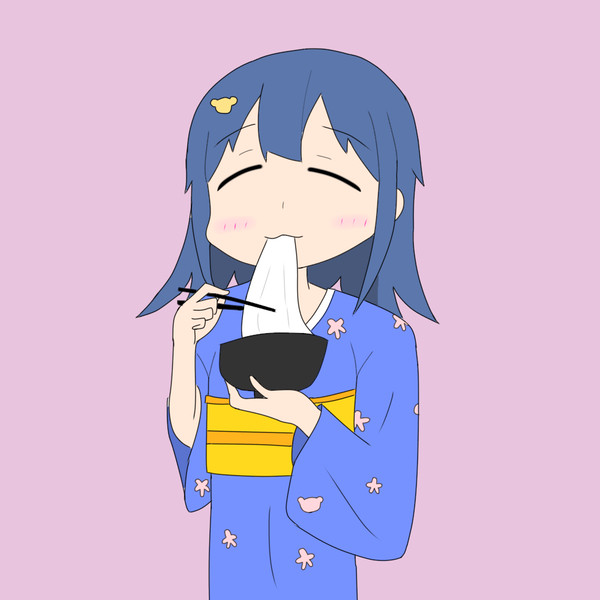 お雑煮食べるなゆたん