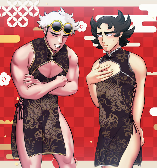 新年ミニスカチャイナ