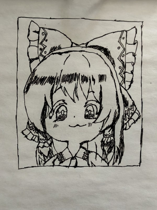 灵梦（怼脸表情）