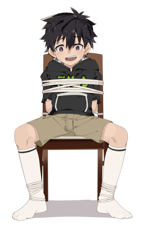小男孩捆绑