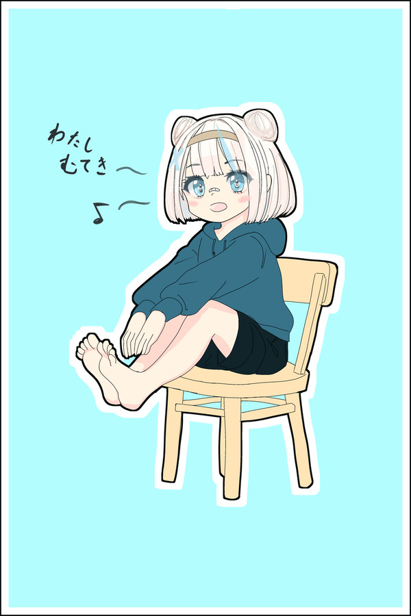 体育座りで歌うVsinger