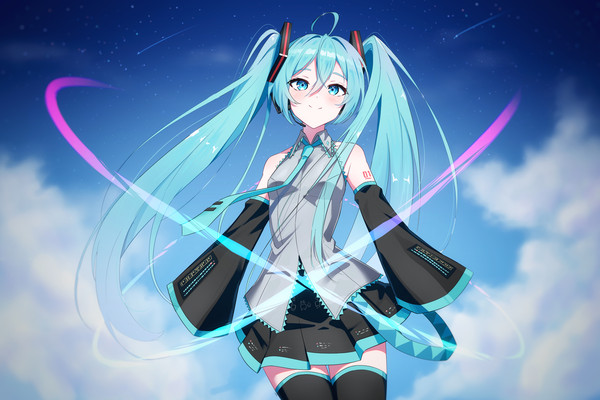 Flowing hair