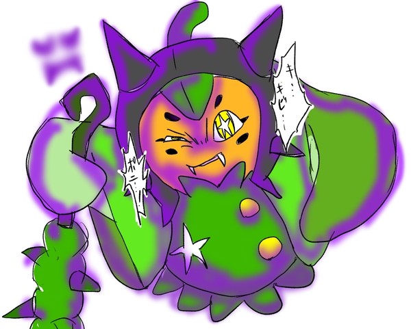 モモワロウに抗うポニオの落書き