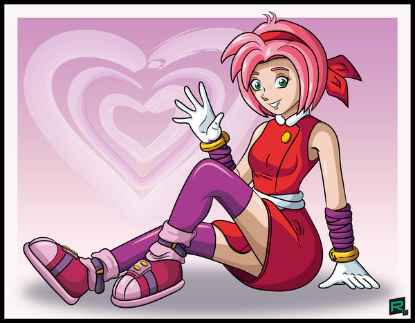 Boom! Amy Rose as human