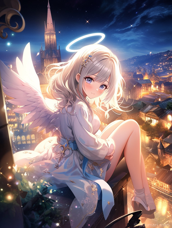 見下ろし天使