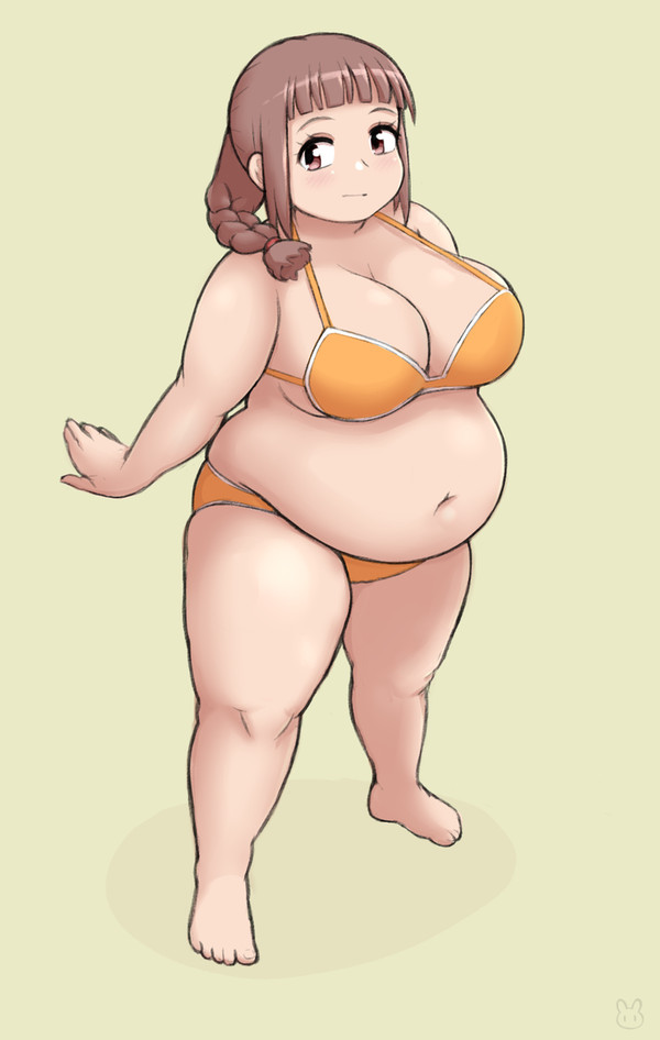 orange bikini