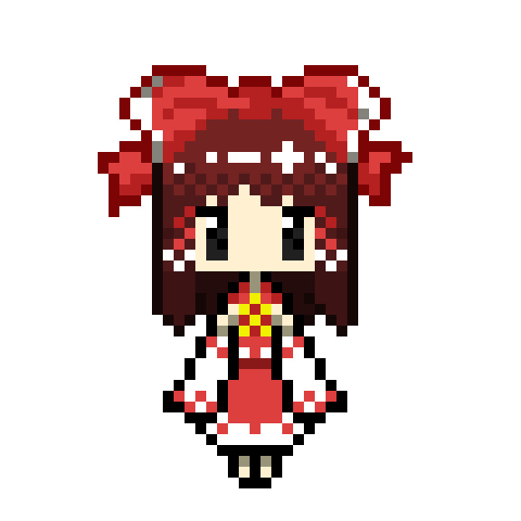 ドット絵の霊夢さん