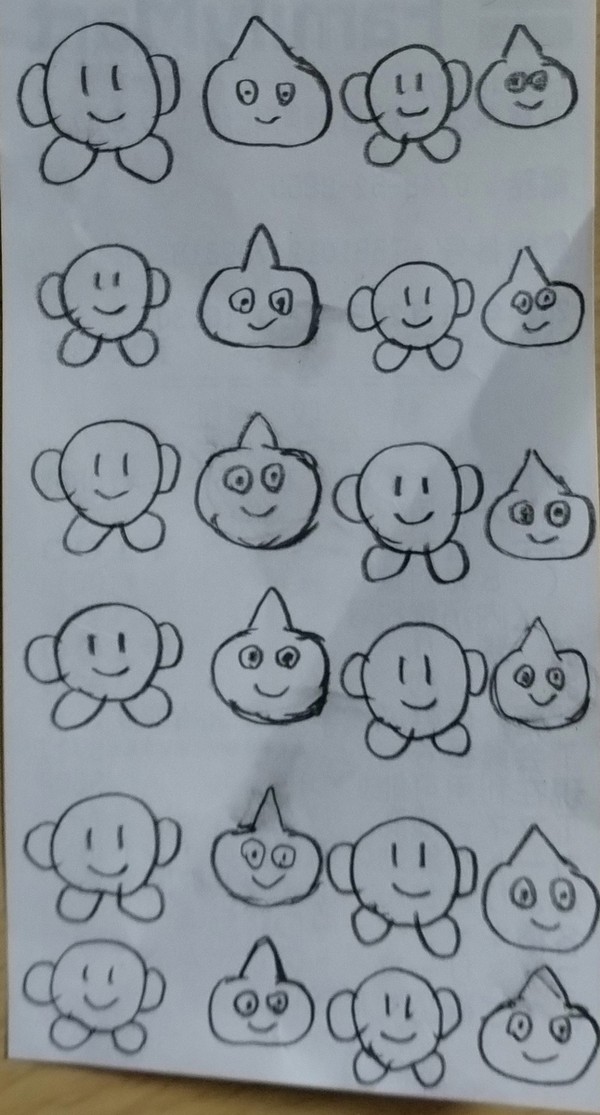 カービィ、スライム、カービィ、スライム。