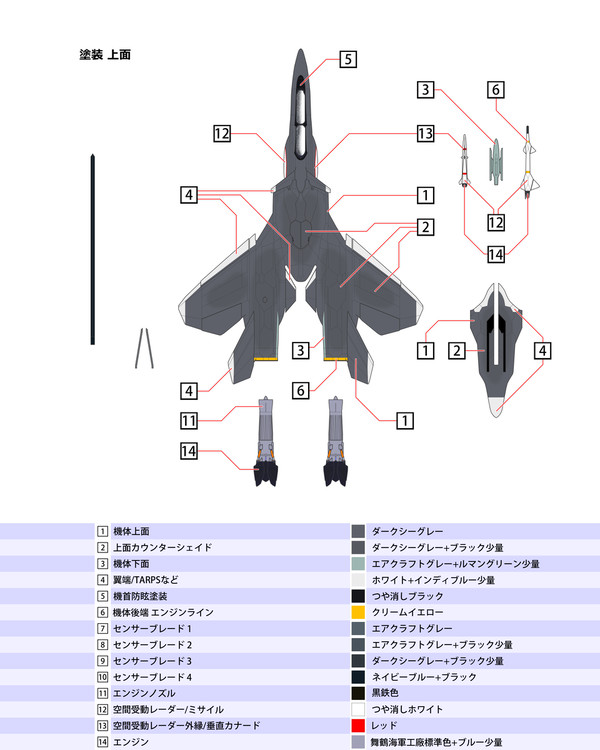 スーパーシルフ通常型 塗装 & デカール