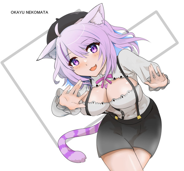 おかゆさんを描きました