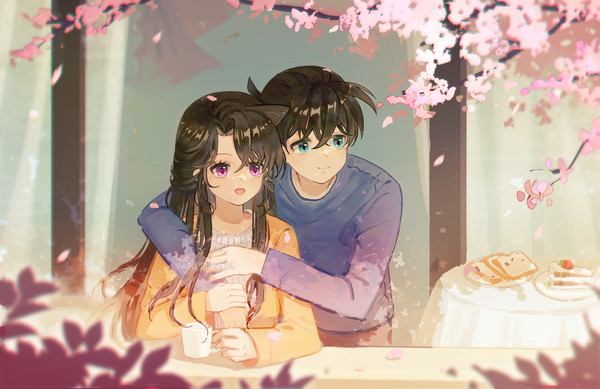 小情侣赏花~